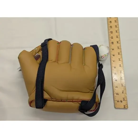 Lazoo Baseball Mitt Mini Backpack Bag Soft Plush Vinyl Travel Buddy NEW - Picture 6 of 9